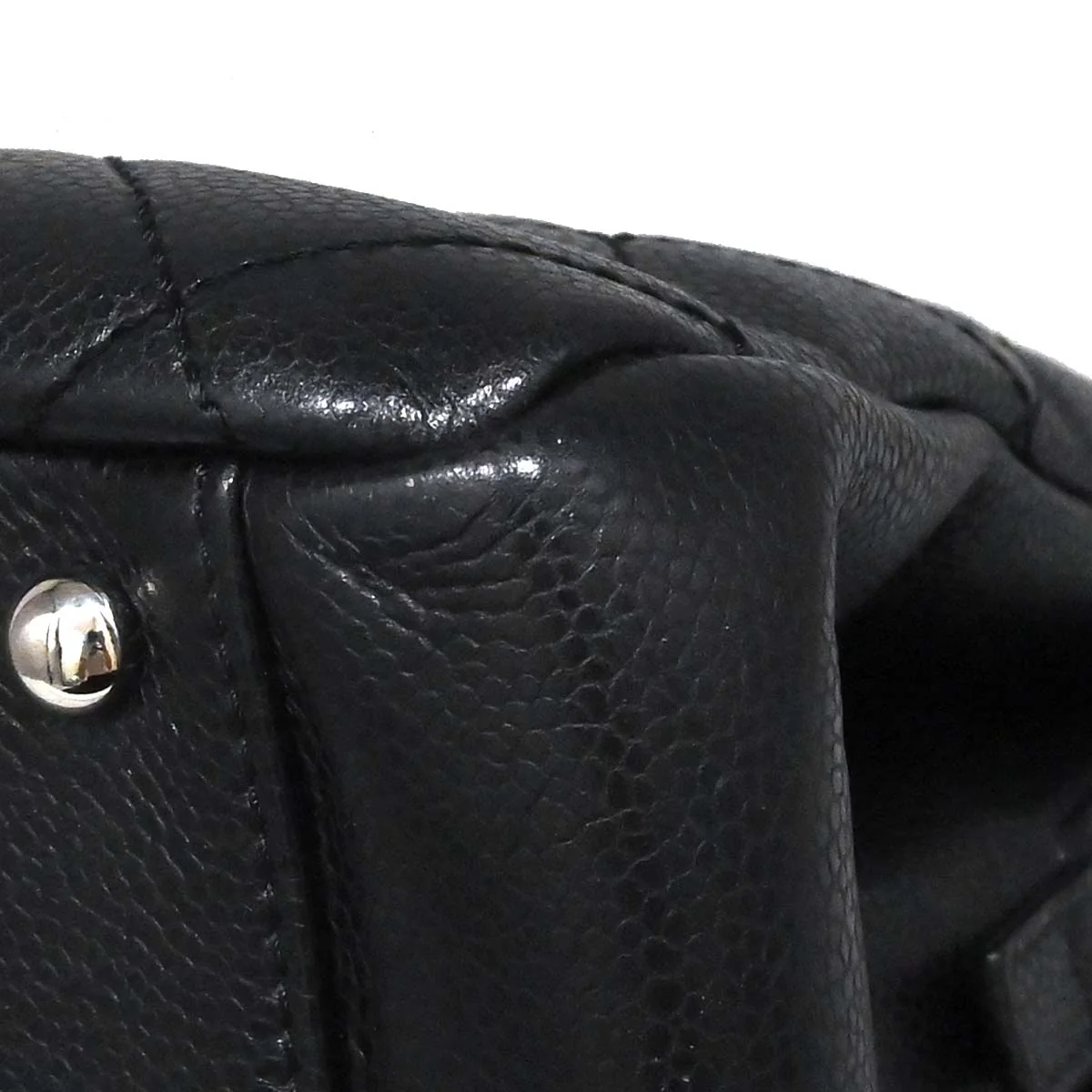 Chanel 2012-2013 Black Caviar Timeless CC Chain Tote Bag - Image 10
