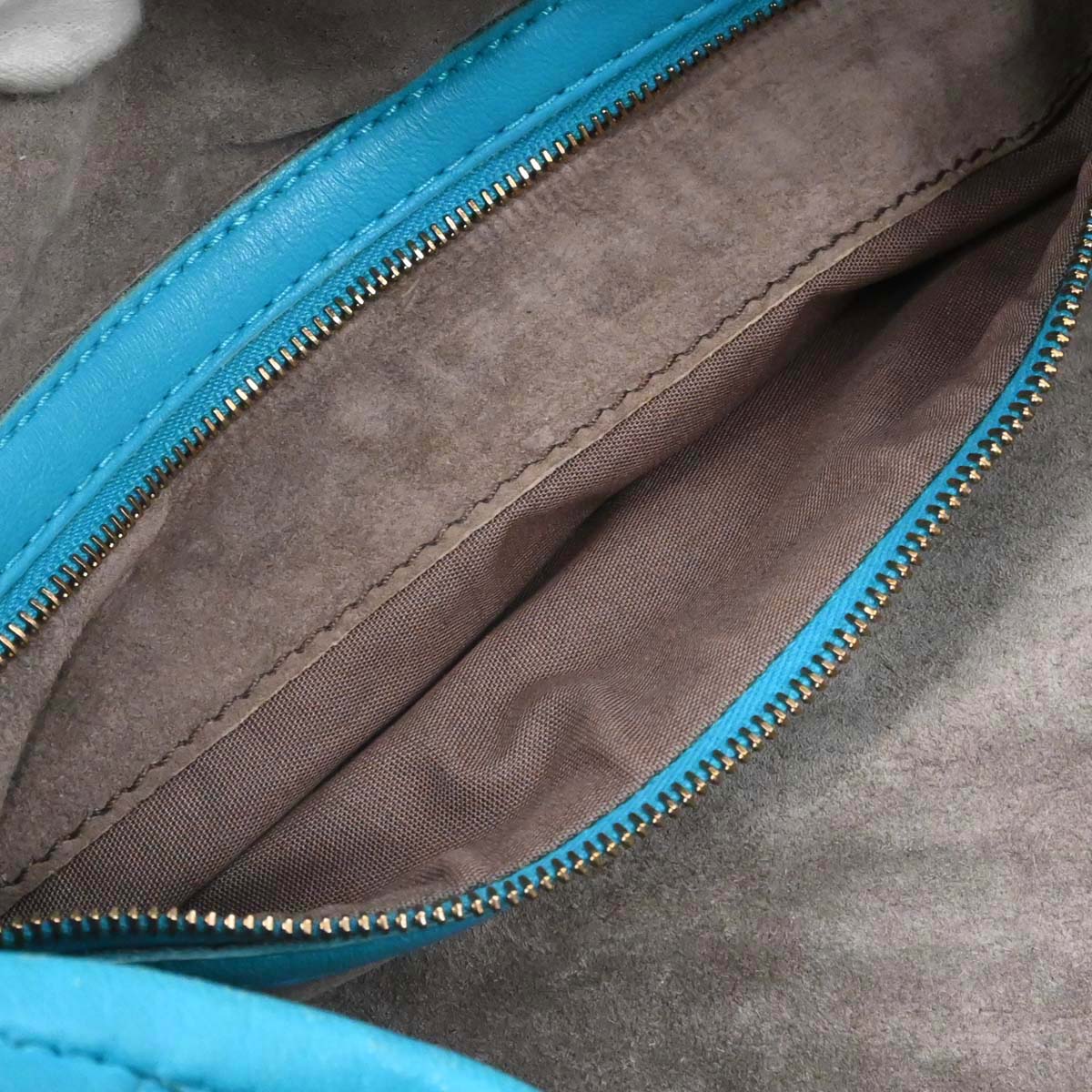 Bottega Veneta Blue Lambskin Intrecciato Hobo Handbag - Image 20