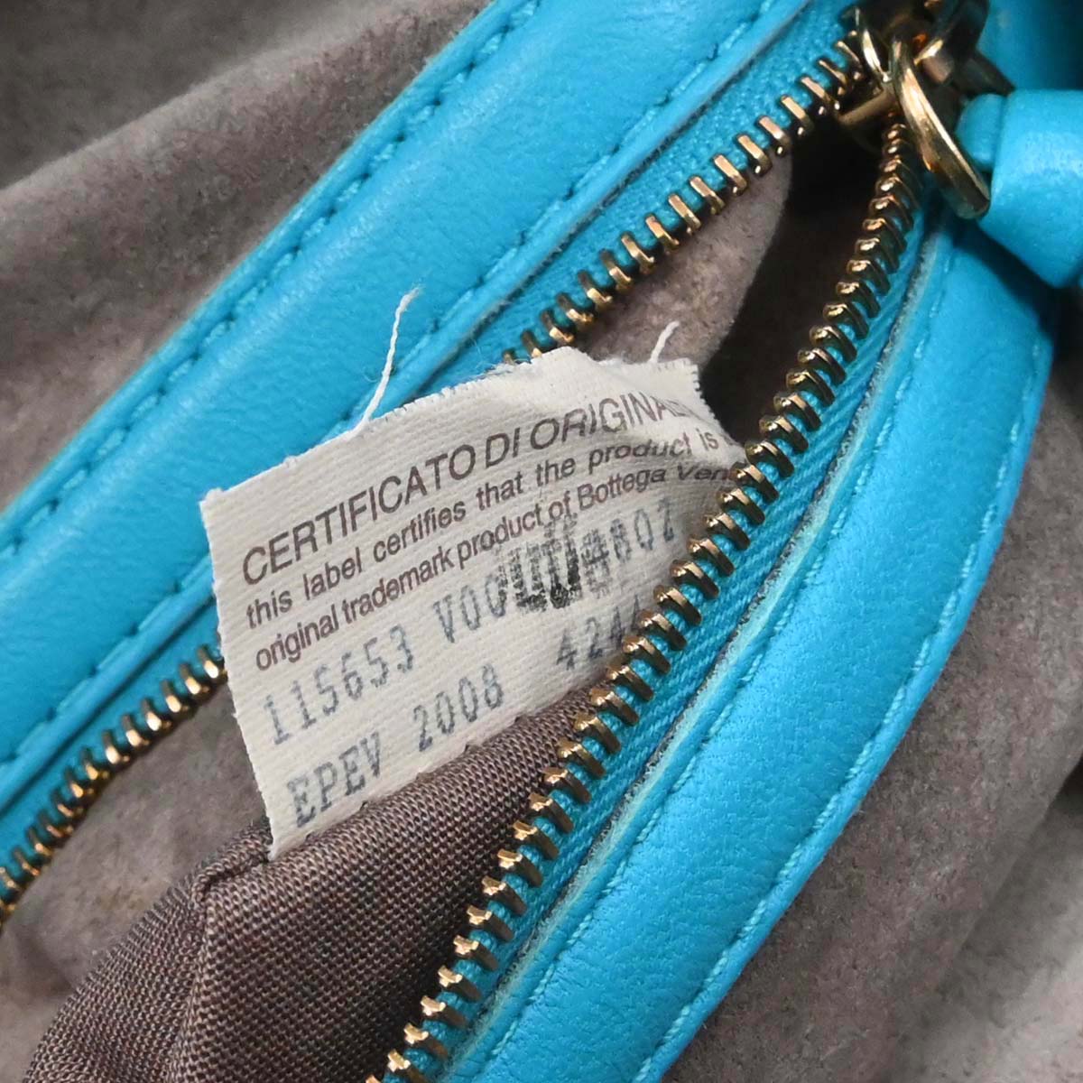 Bottega Veneta Blue Lambskin Intrecciato Hobo Handbag - Image 21
