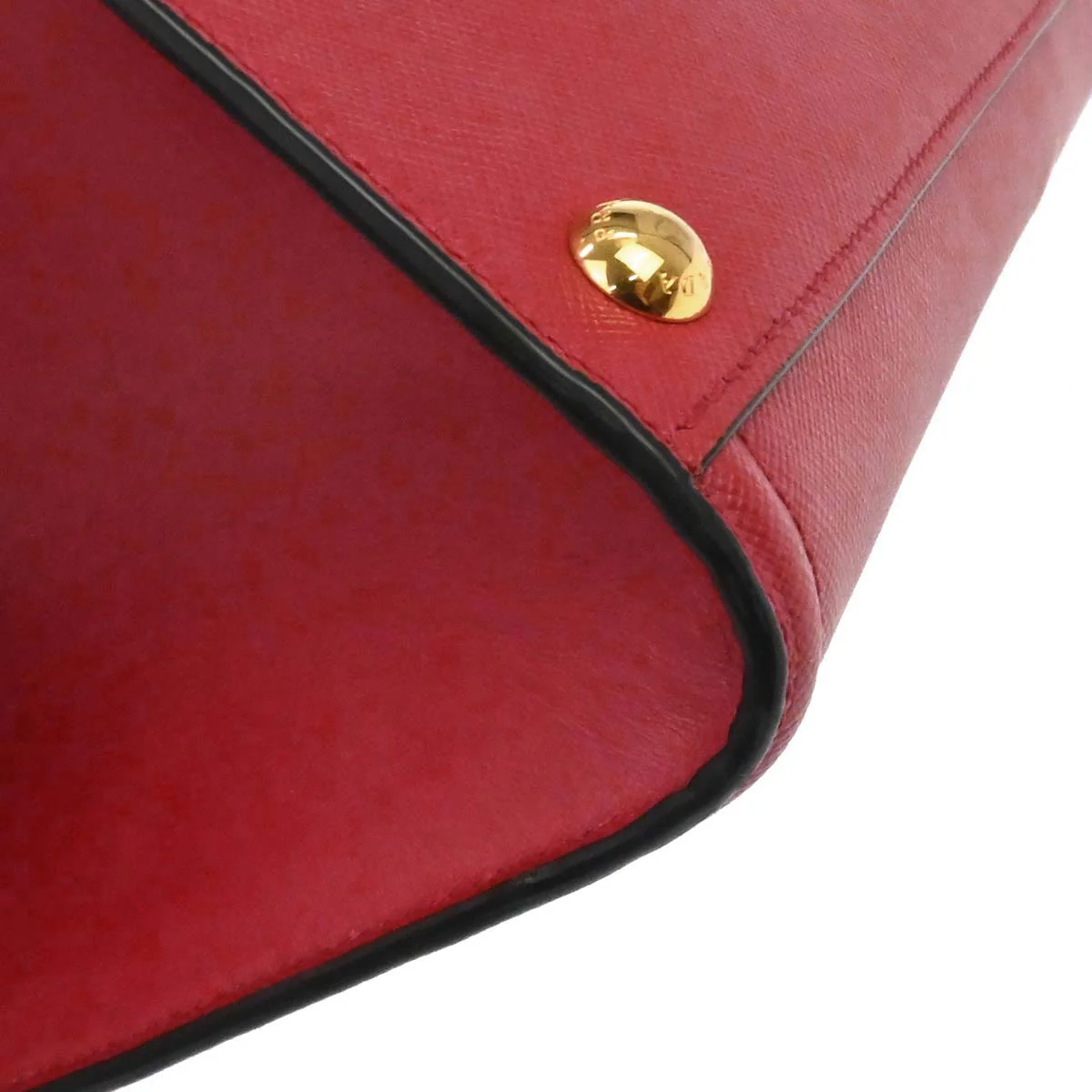 Prada Red Leather 2way Shoulder Tote Handbag - Image 10