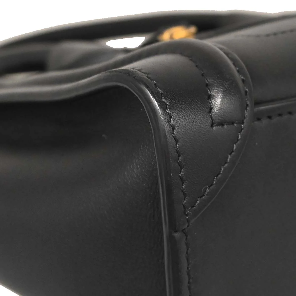 Celine Black Leather Nano Luggage 2way Shoulder Tote Bag - Image 4