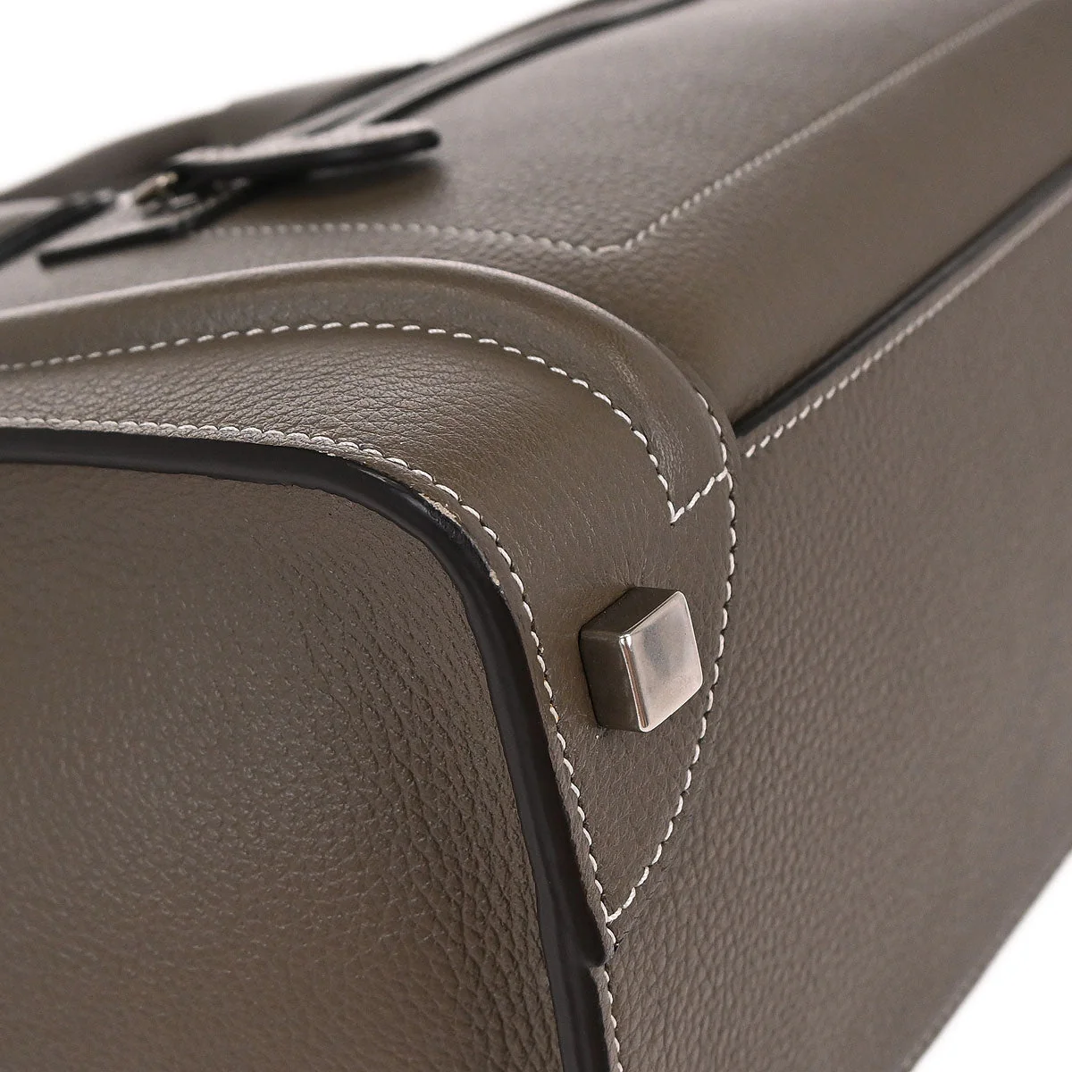 Celine Brown Luggage Micro Tote Handbag - Image 5