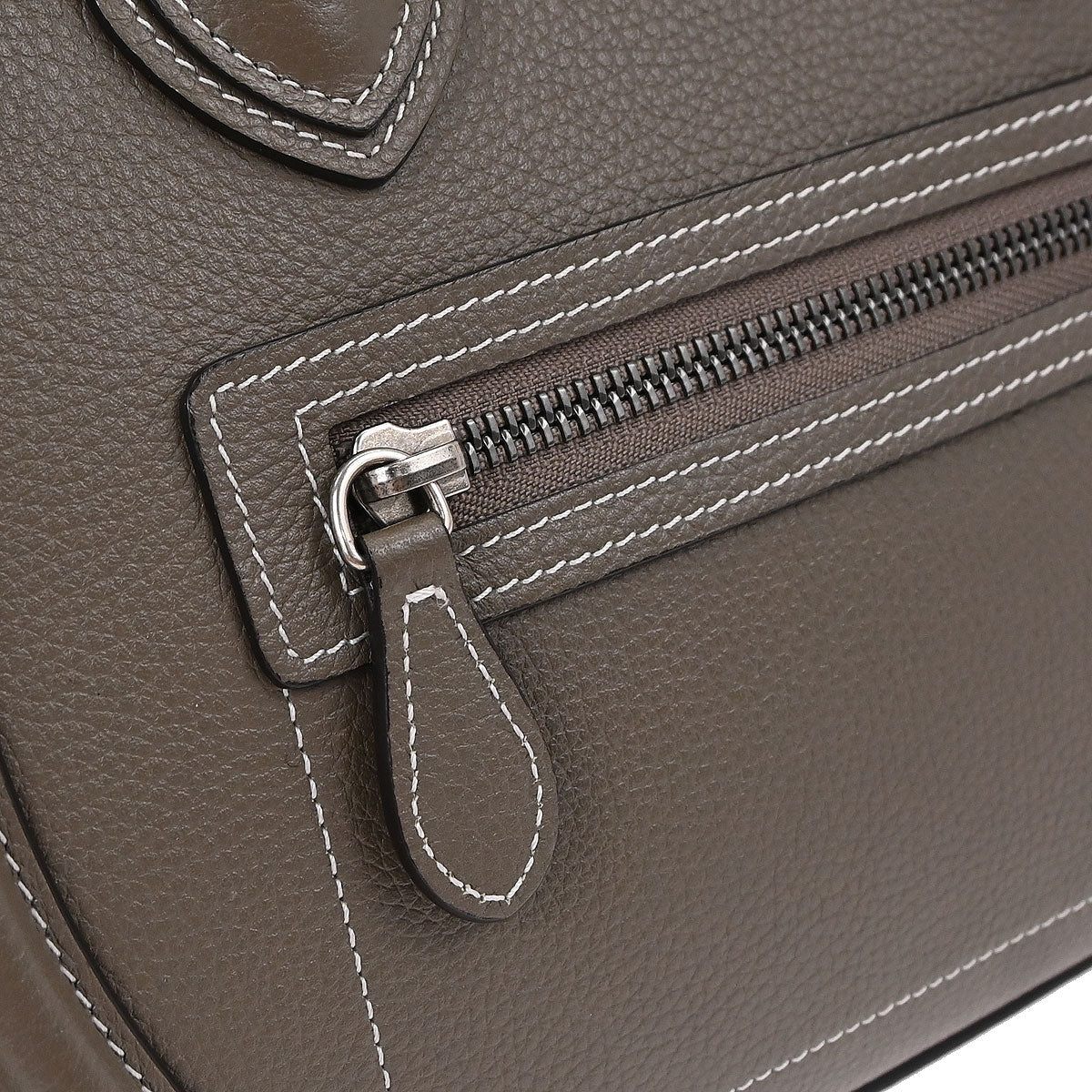 Celine Brown Luggage Micro Tote Handbag - Image 7