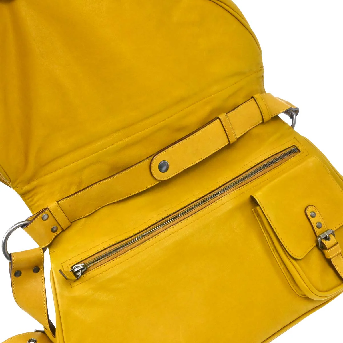 Christian Dior Yellow Gaucho Shoulder Bag - Image 12