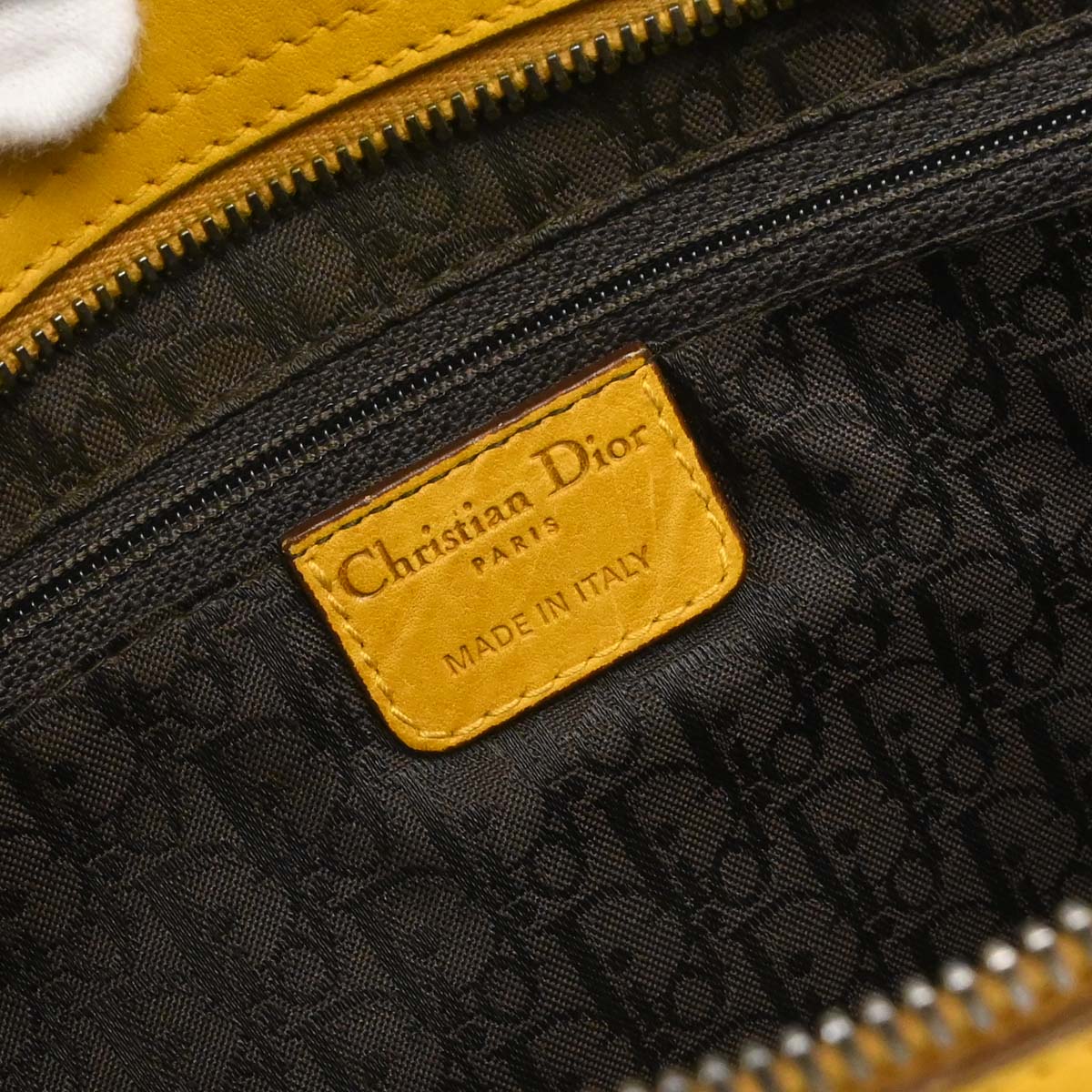 Christian Dior Yellow Gaucho Shoulder Bag - Image 18
