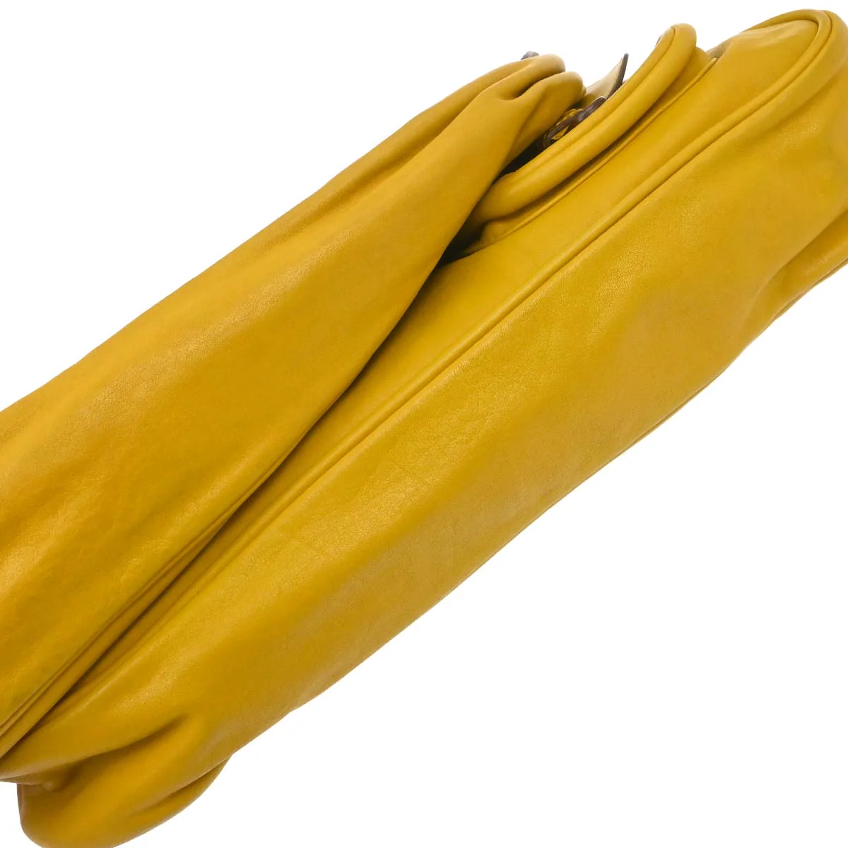 Christian Dior Yellow Gaucho Shoulder Bag - Image 9
