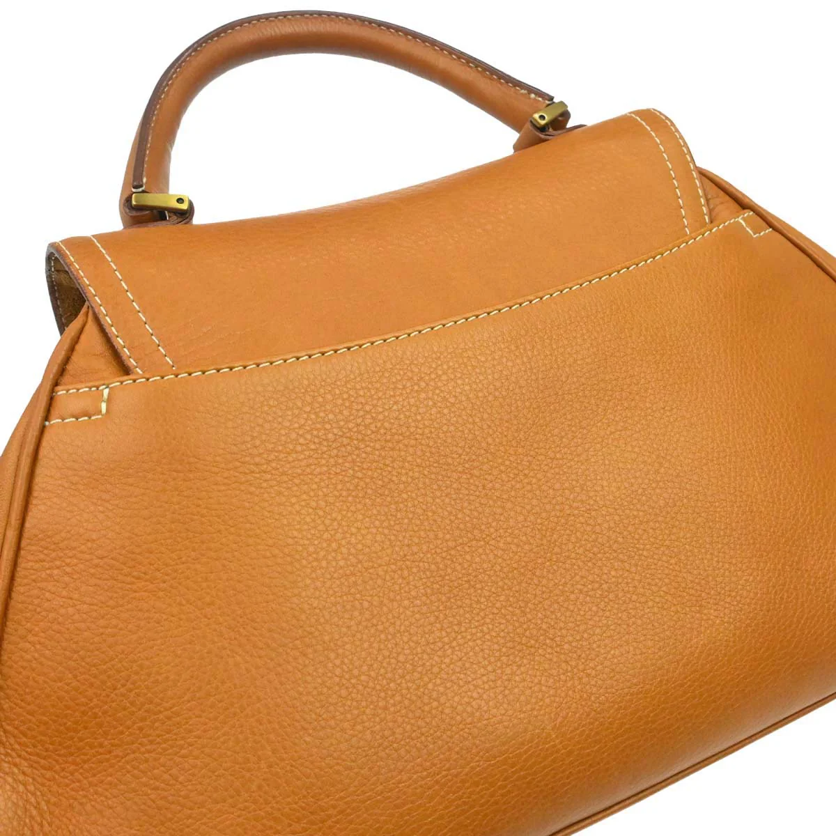 Christian Dior Brown Leather Top Handle Saddle 2way Shoulder Handbag - Image 8