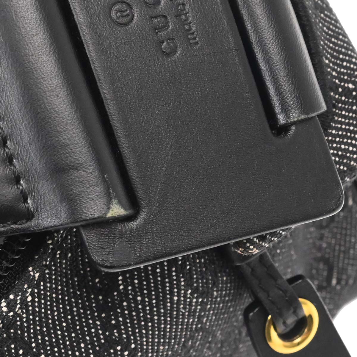 Gucci Black Canvas GG Handbag - Image 12