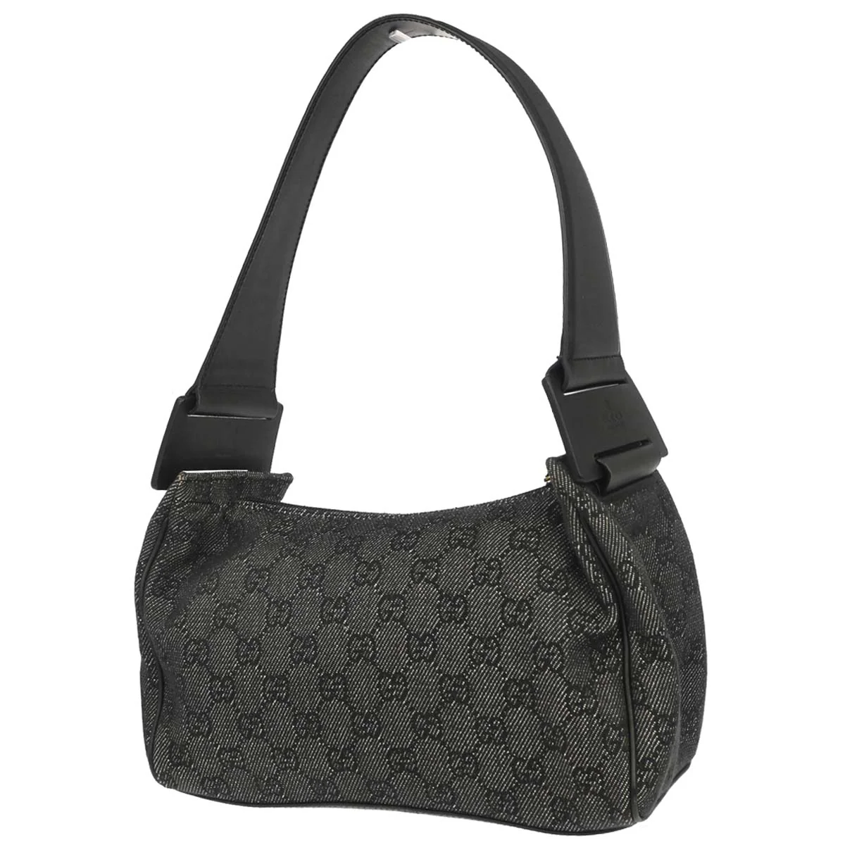 Gucci Black Canvas GG Handbag - Image 2