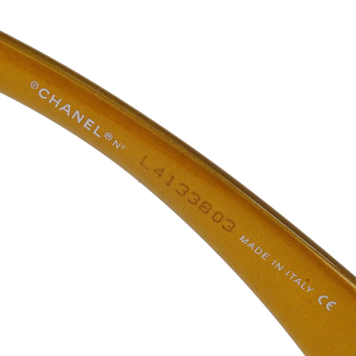 Chanel Sunglasses Eyewear Gold 59□15 Small Good - Image 5