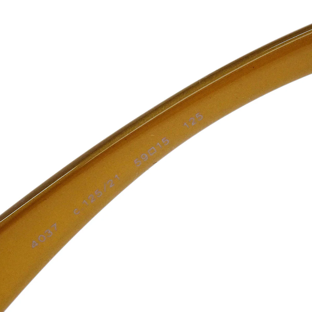 Chanel Sunglasses Eyewear Gold 59□15 Small Good - Image 6