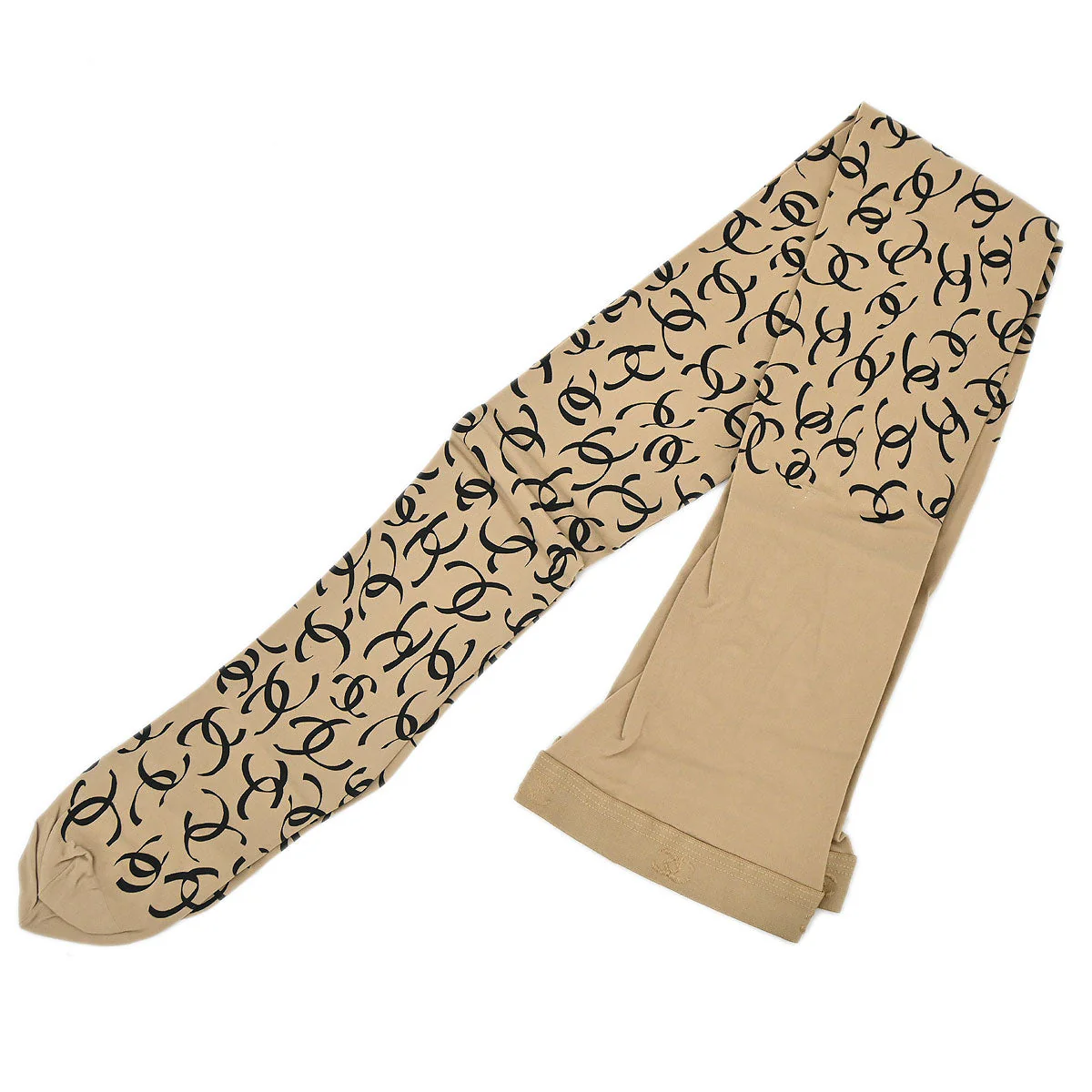 Chanel * Beige CC Printed Tights