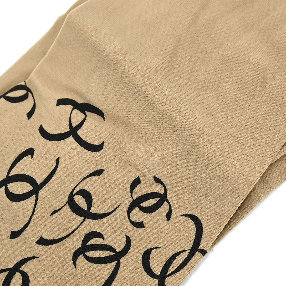 Chanel * Beige CC Printed Tights - Image 11
