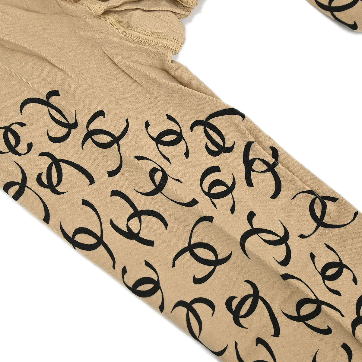 Chanel * Beige CC Printed Tights - Image 12