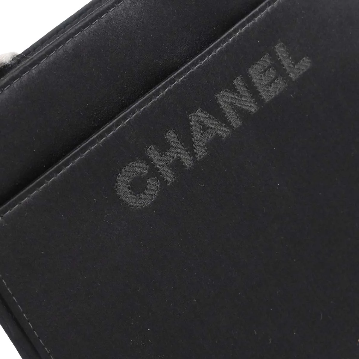 Chanel Black Satin Handbag - Image 11