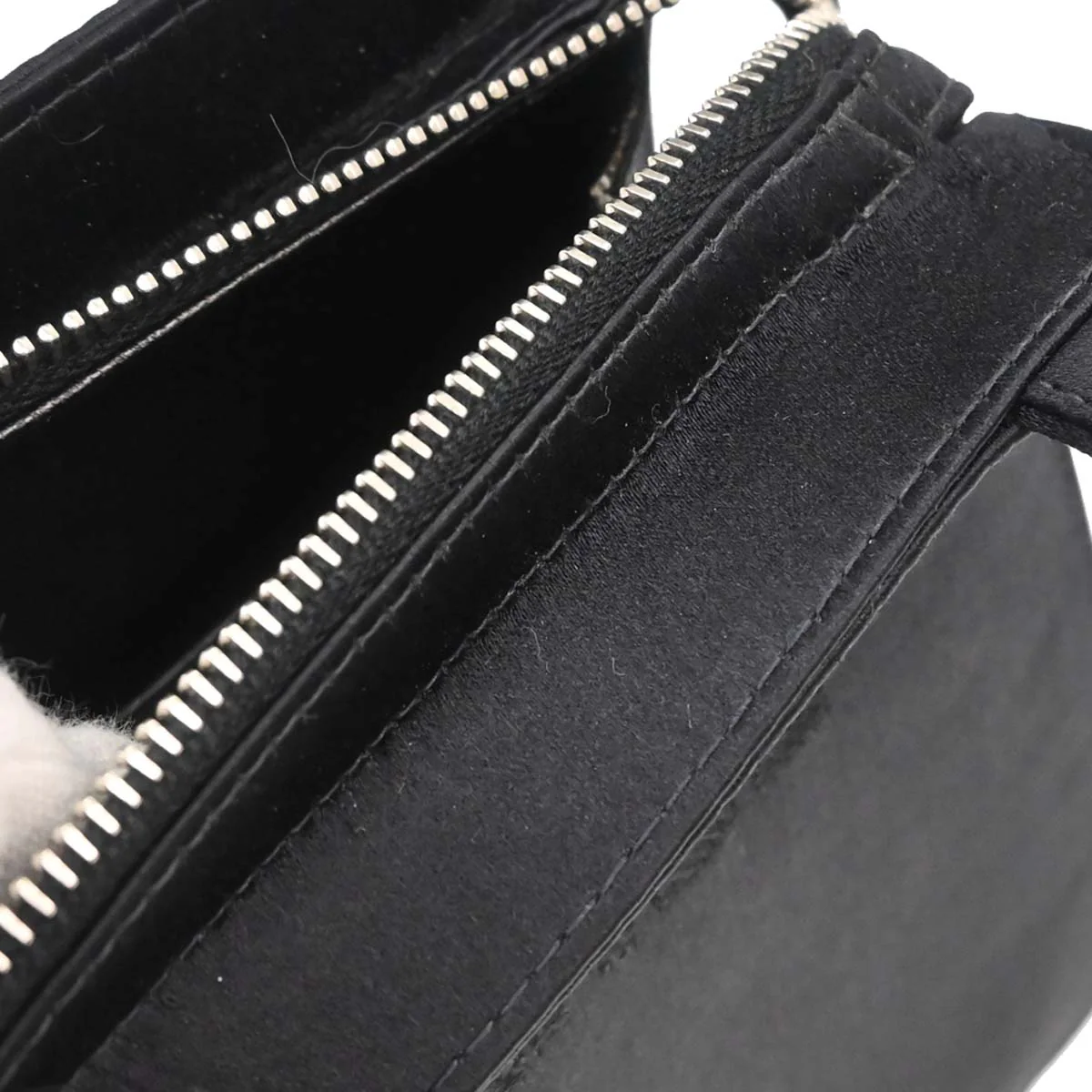 Chanel Black Satin Handbag - Image 12