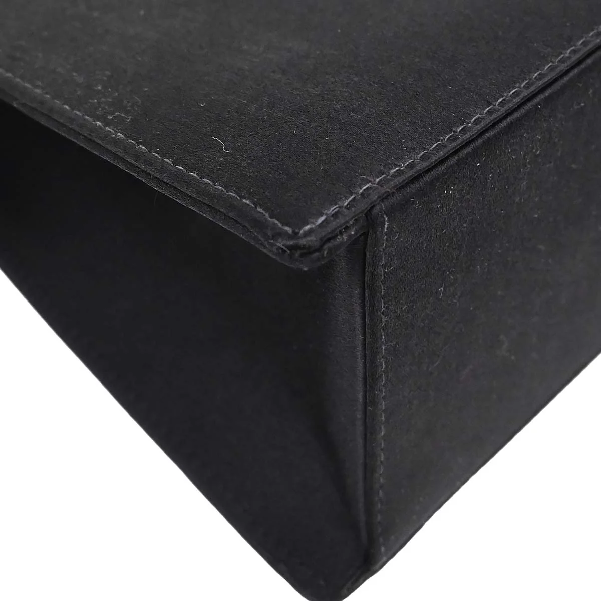 Chanel Black Satin Handbag - Image 3