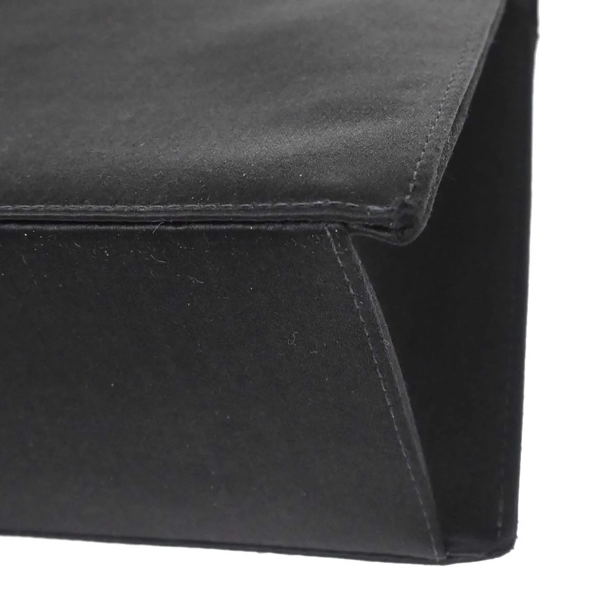Chanel Black Satin Handbag - Image 5