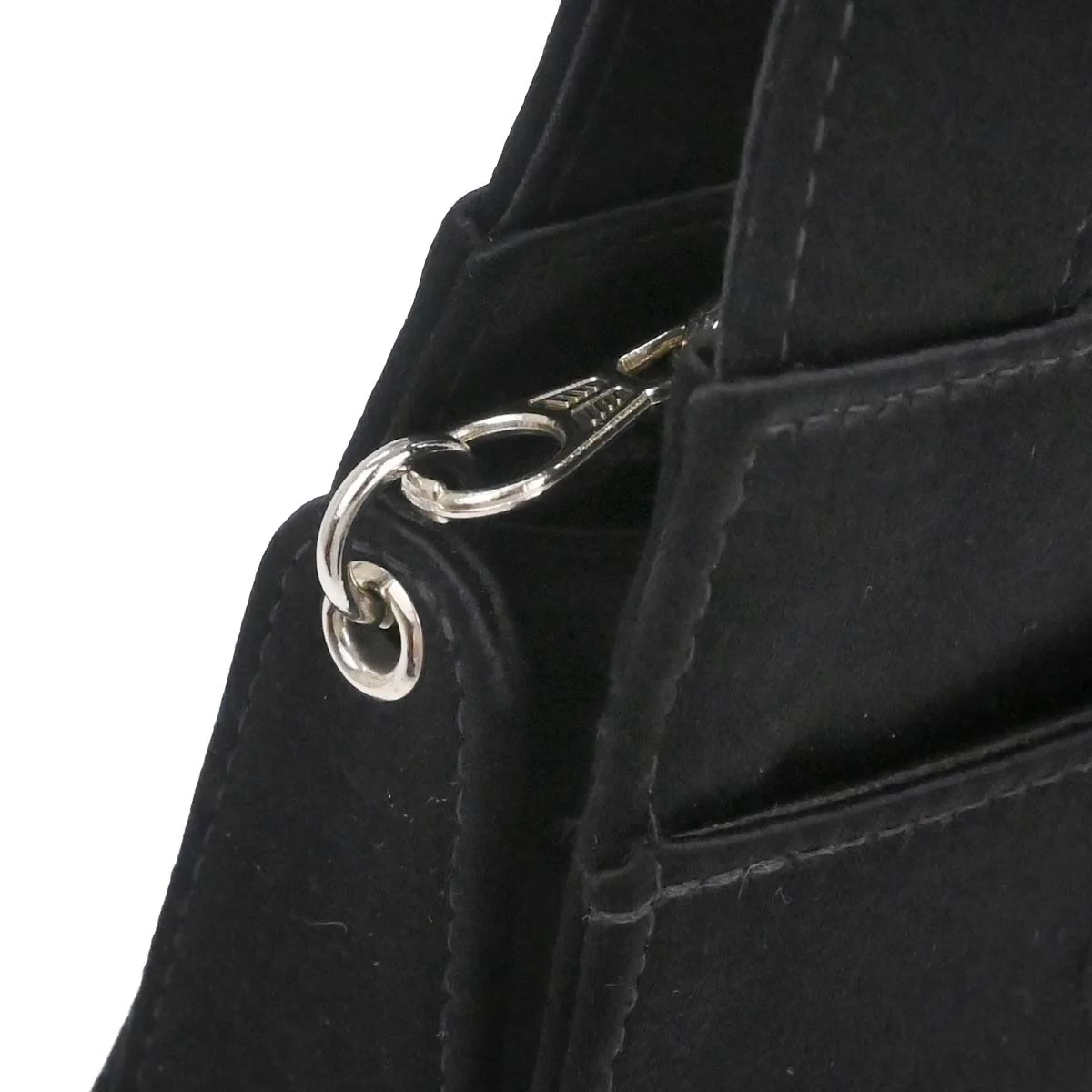 Chanel Black Satin Handbag - Image 8