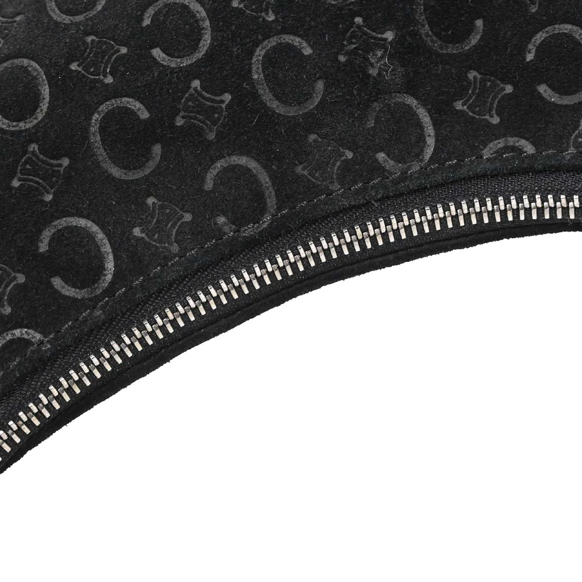 Celine Black Suede C Macadam Handbag - Image 13