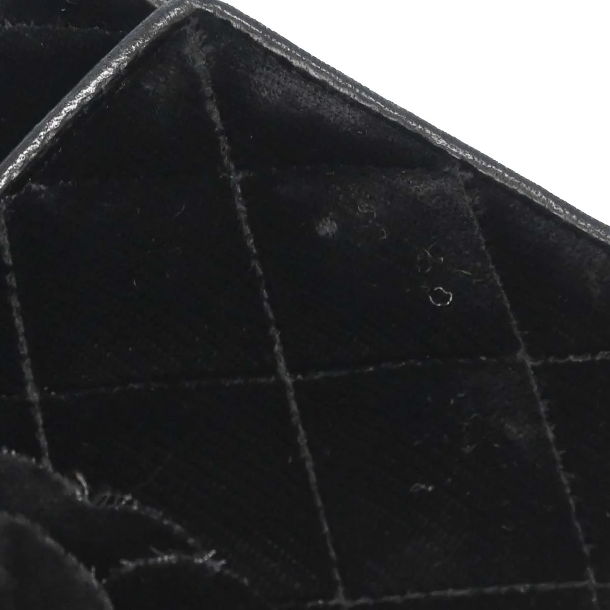 Chanel Black Velvet Camellia Shoulder Bag - Image 10