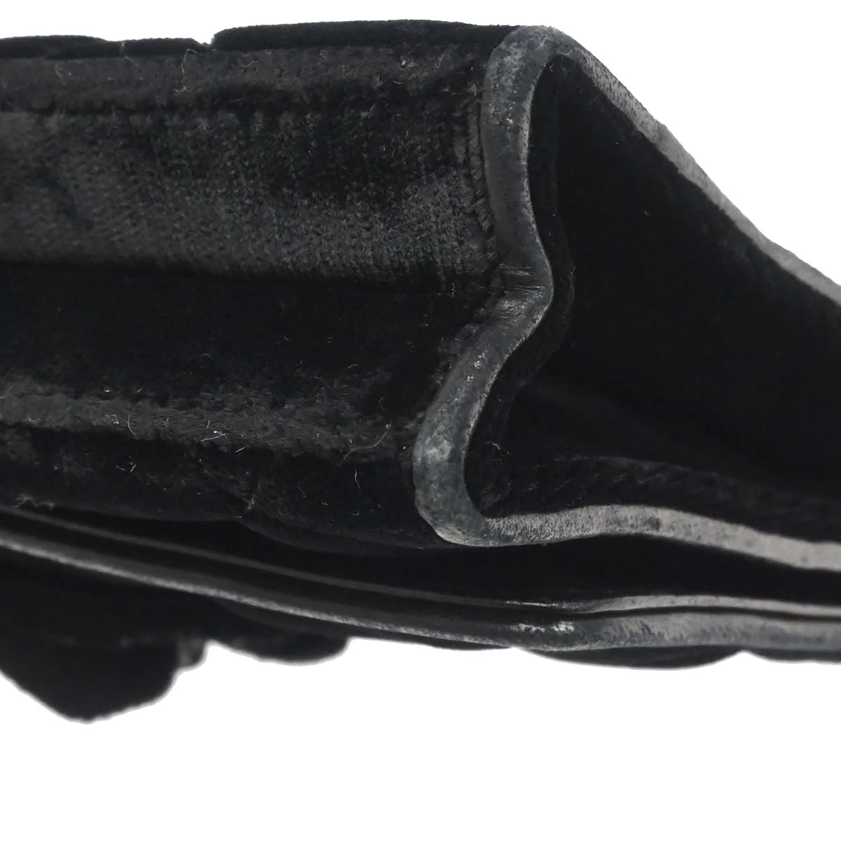 Chanel Black Velvet Camellia Shoulder Bag - Image 8
