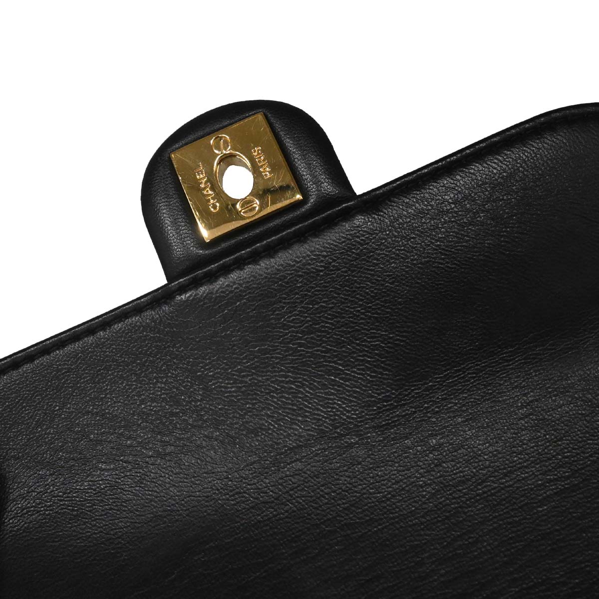 Chanel 2017 Black Lambskin Unchained Flap 2way Shoulder Handbag - Image 16