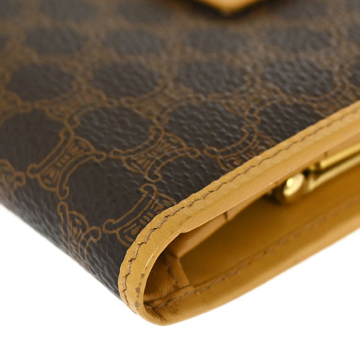 Celine Brown PVC Macadam Wallet - Image 4