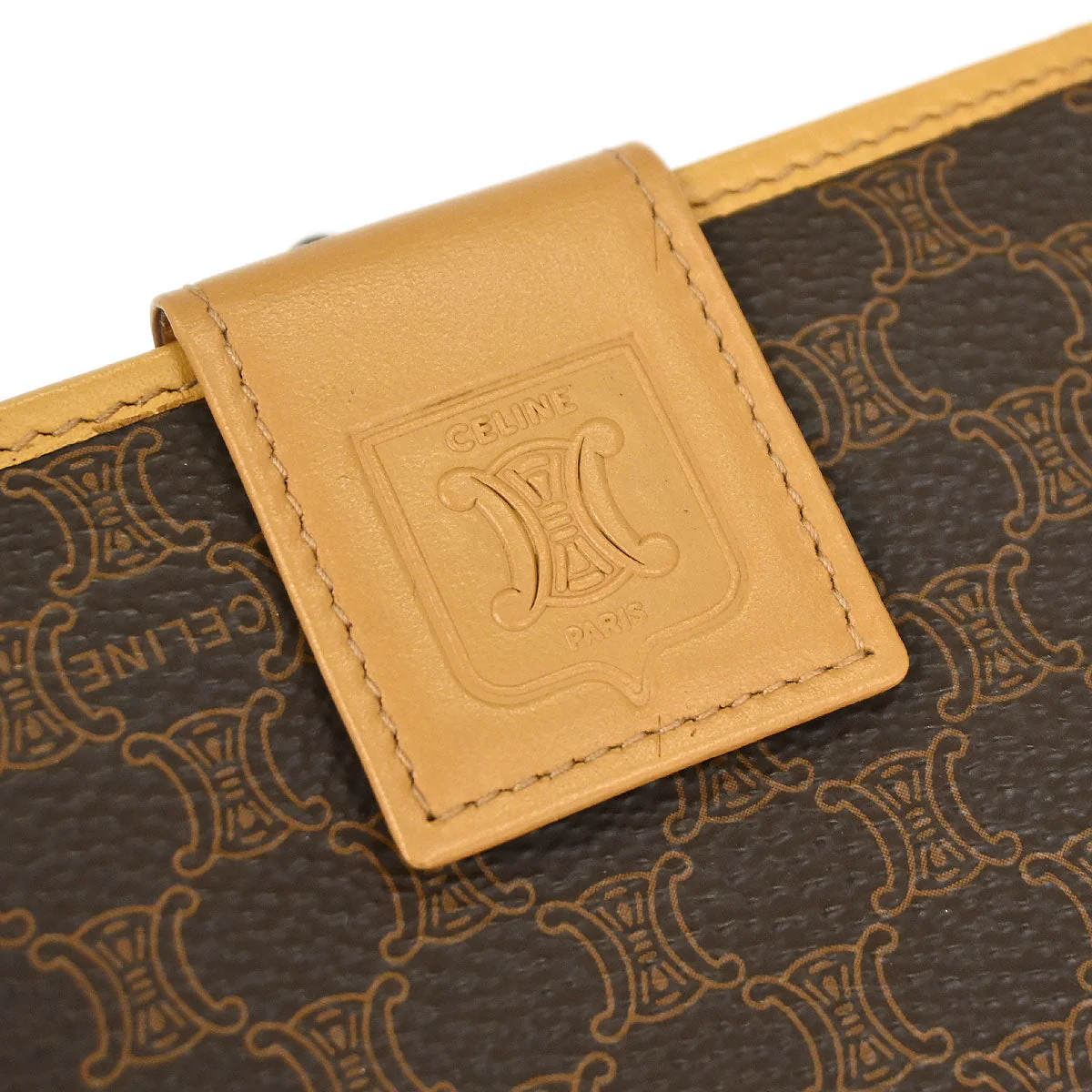 Celine Brown PVC Macadam Wallet - Image 6