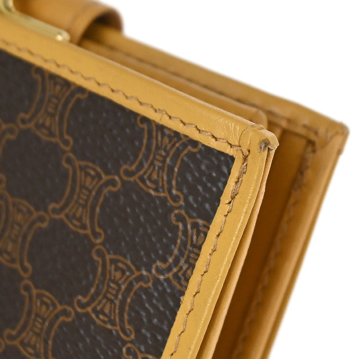 Celine Brown PVC Macadam Wallet - Image 7