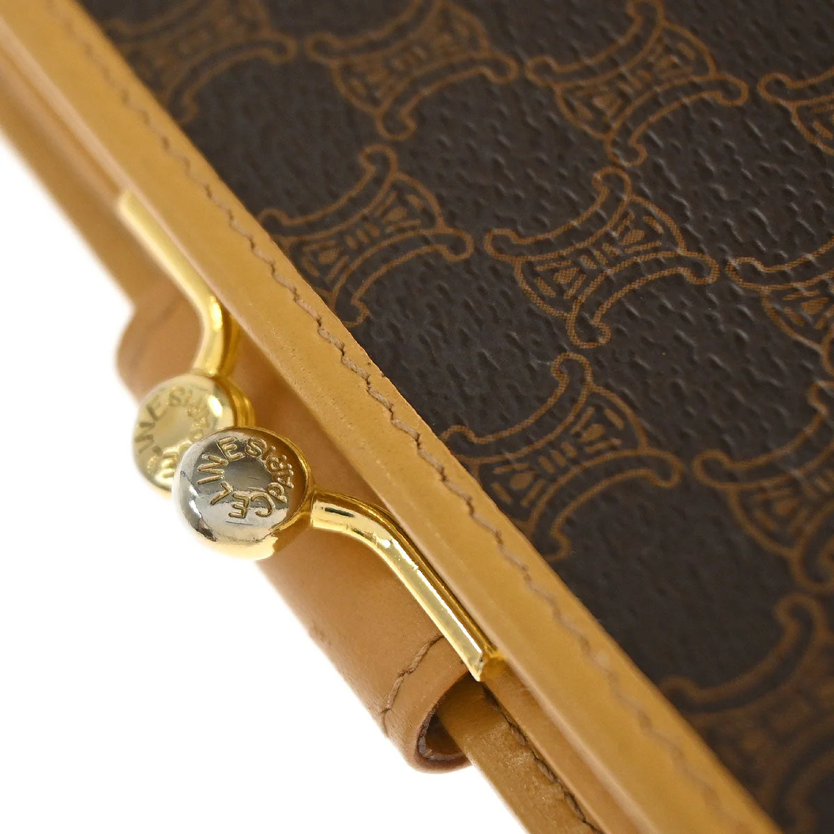 Celine Brown PVC Macadam Wallet - Image 8