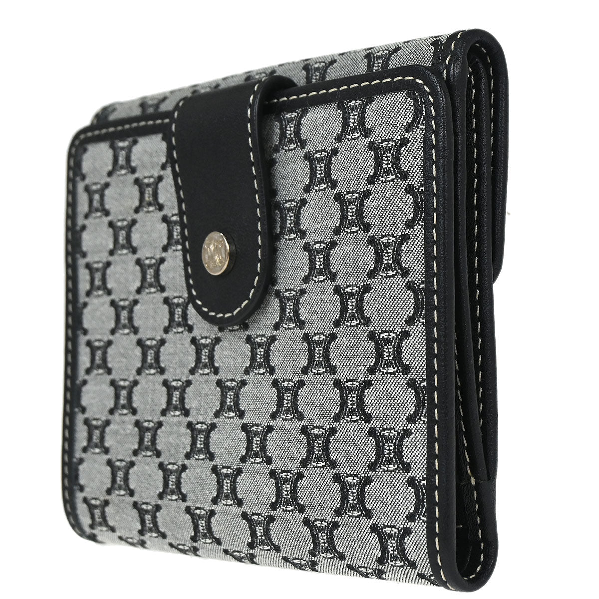 Celine * Gray Macadam Wallet - Image 3