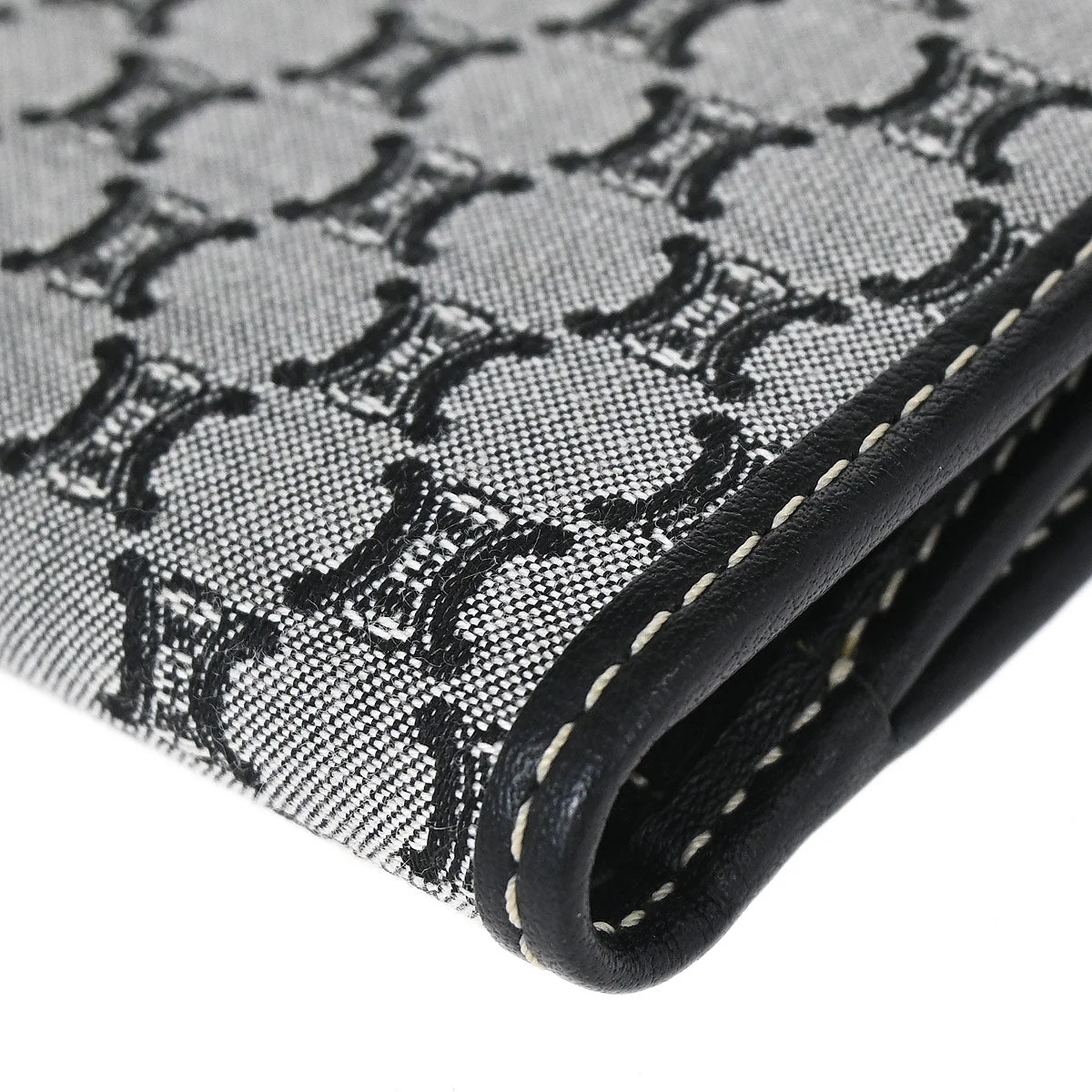 Celine * Gray Macadam Wallet - Image 6