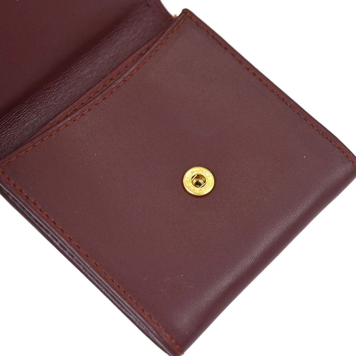 Cartier Must de Cartier Bordeaux Coin Purse Wallet - Image 12