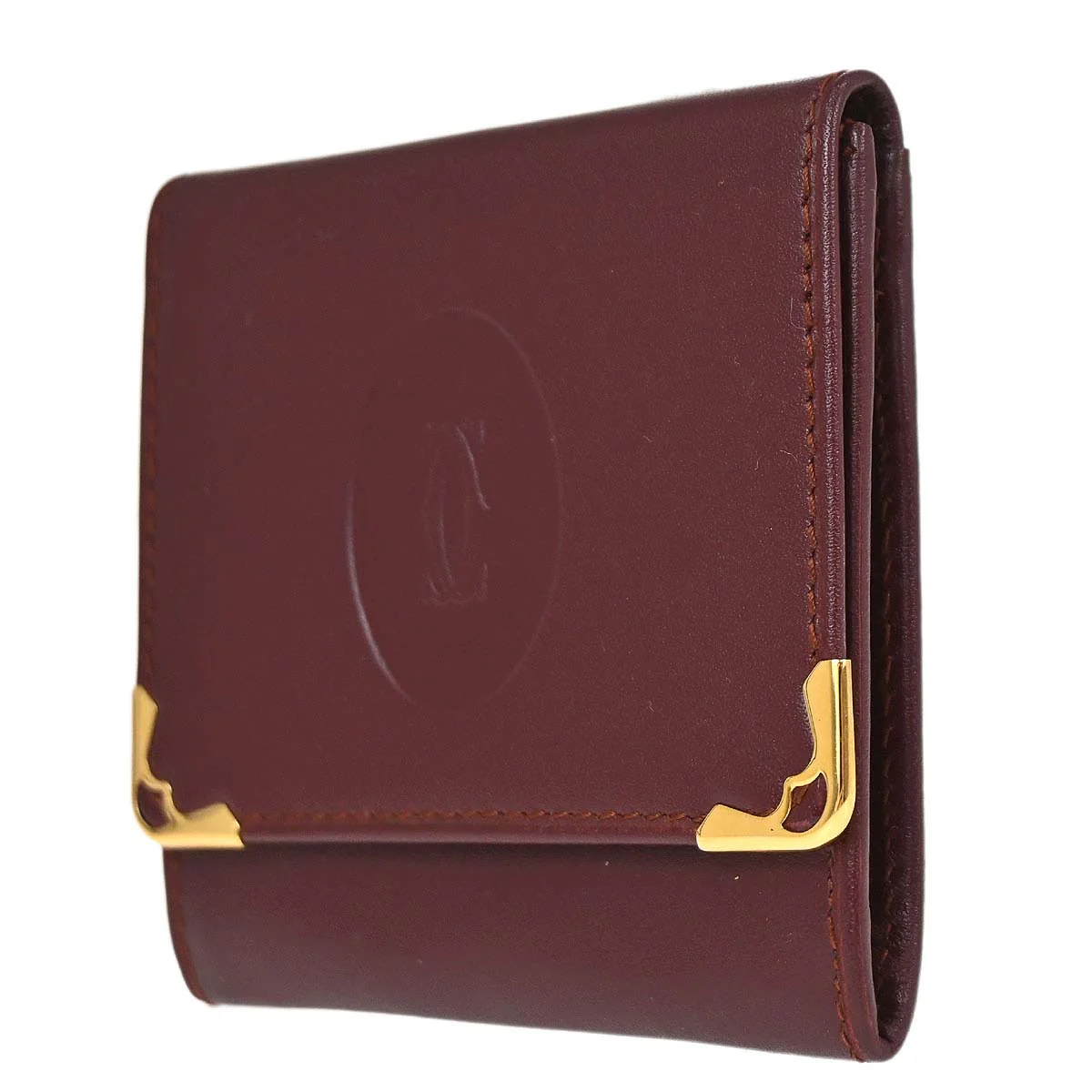Cartier Must de Cartier Bordeaux Coin Purse Wallet - Image 3