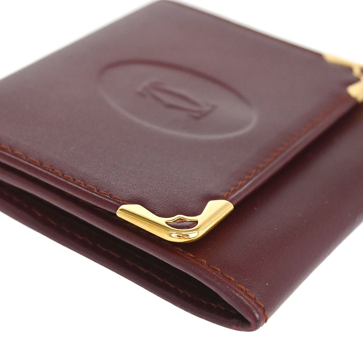 Cartier Must de Cartier Bordeaux Coin Purse Wallet - Image 4