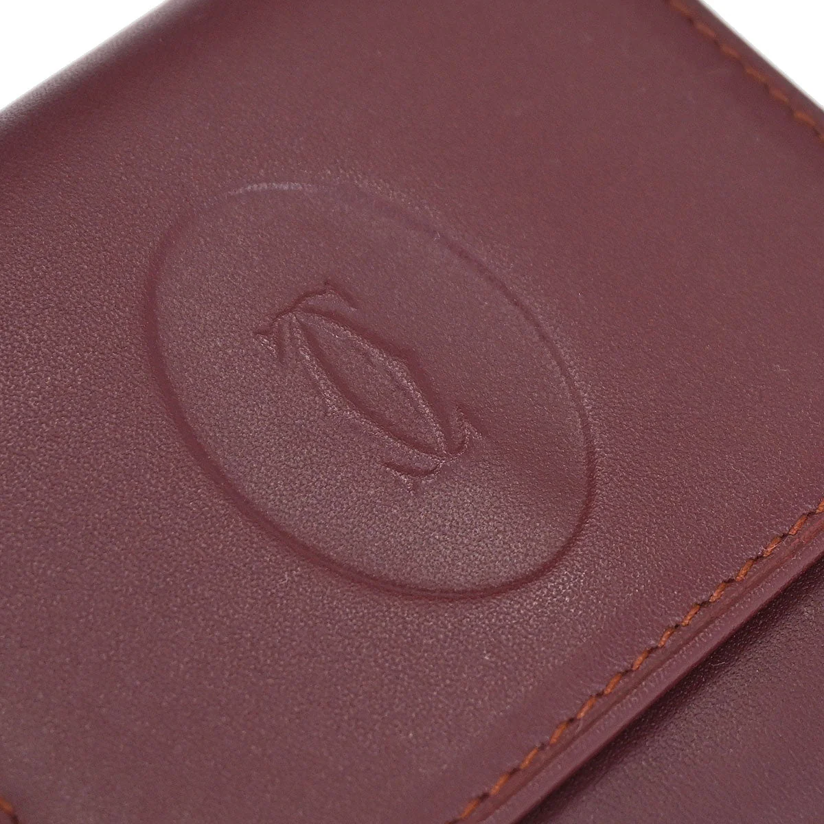 Cartier Must de Cartier Bordeaux Coin Purse Wallet - Image 7