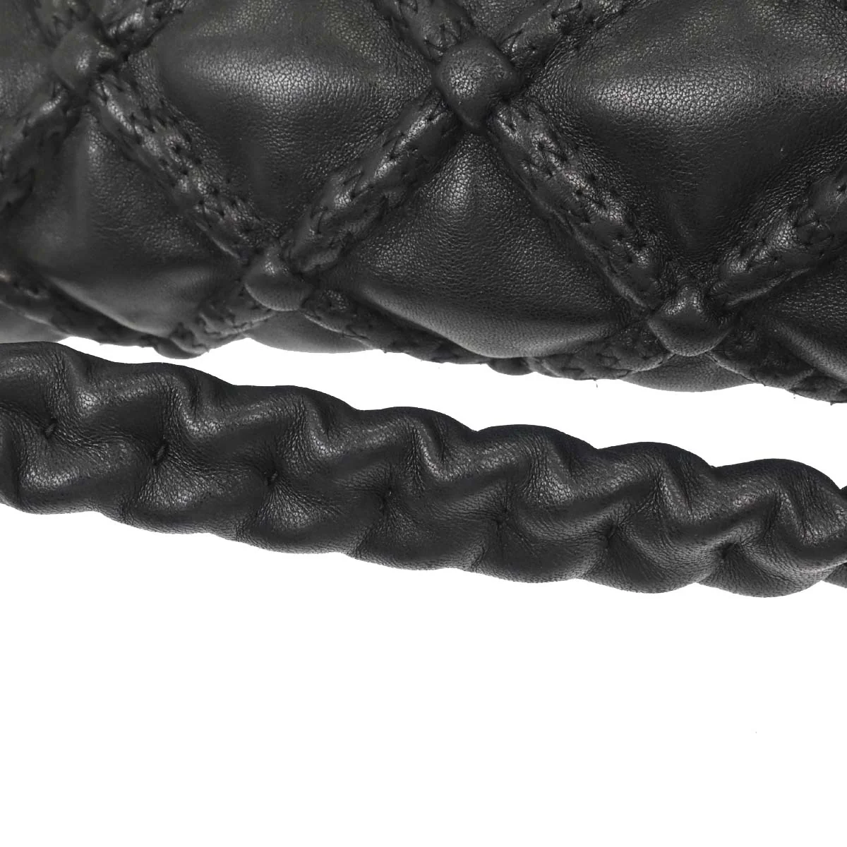 Chanel Black Lambskin Handbag - Image 3