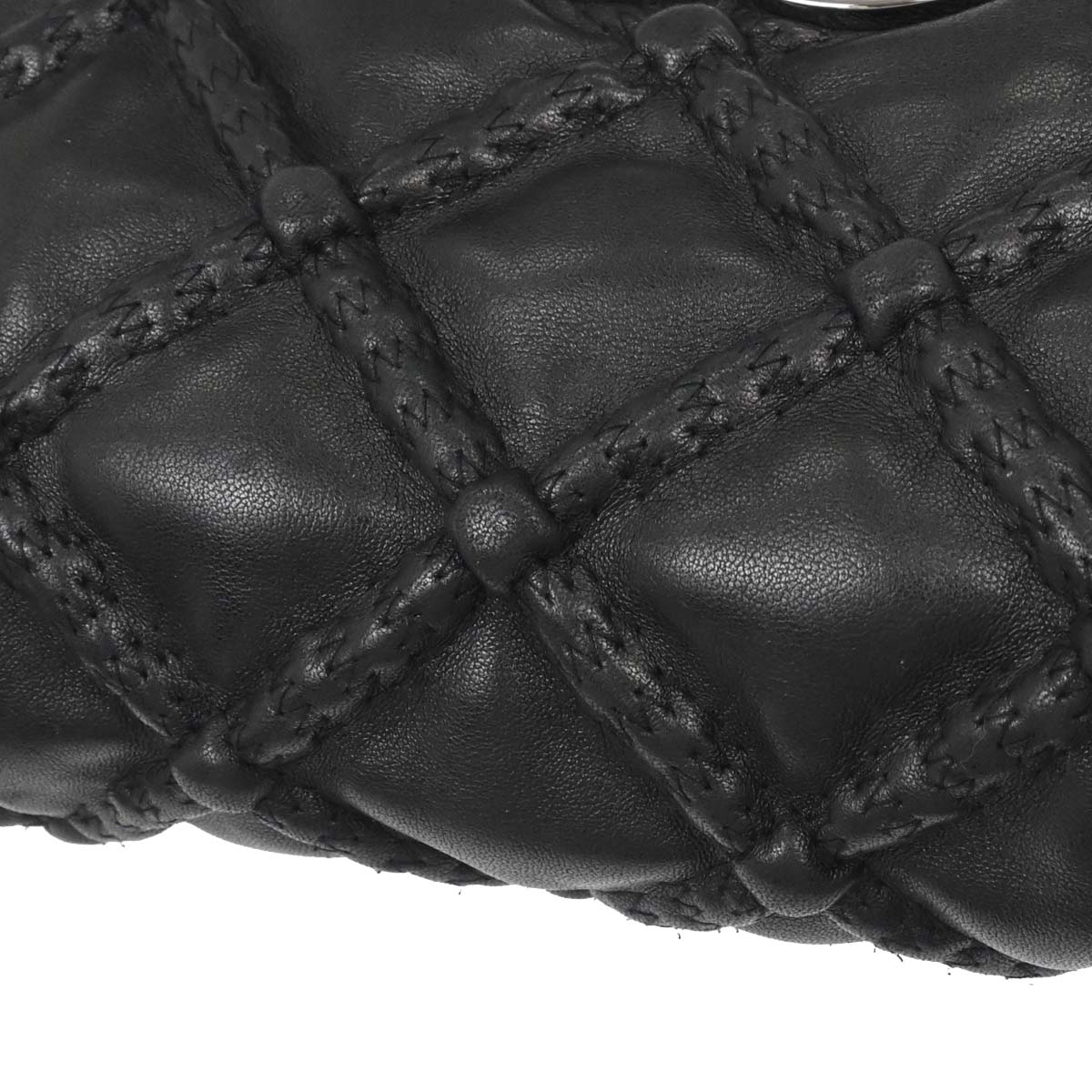 Chanel Black Lambskin Handbag - Image 4