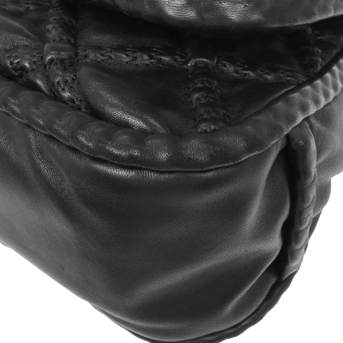 Chanel Black Lambskin Handbag - Image 9