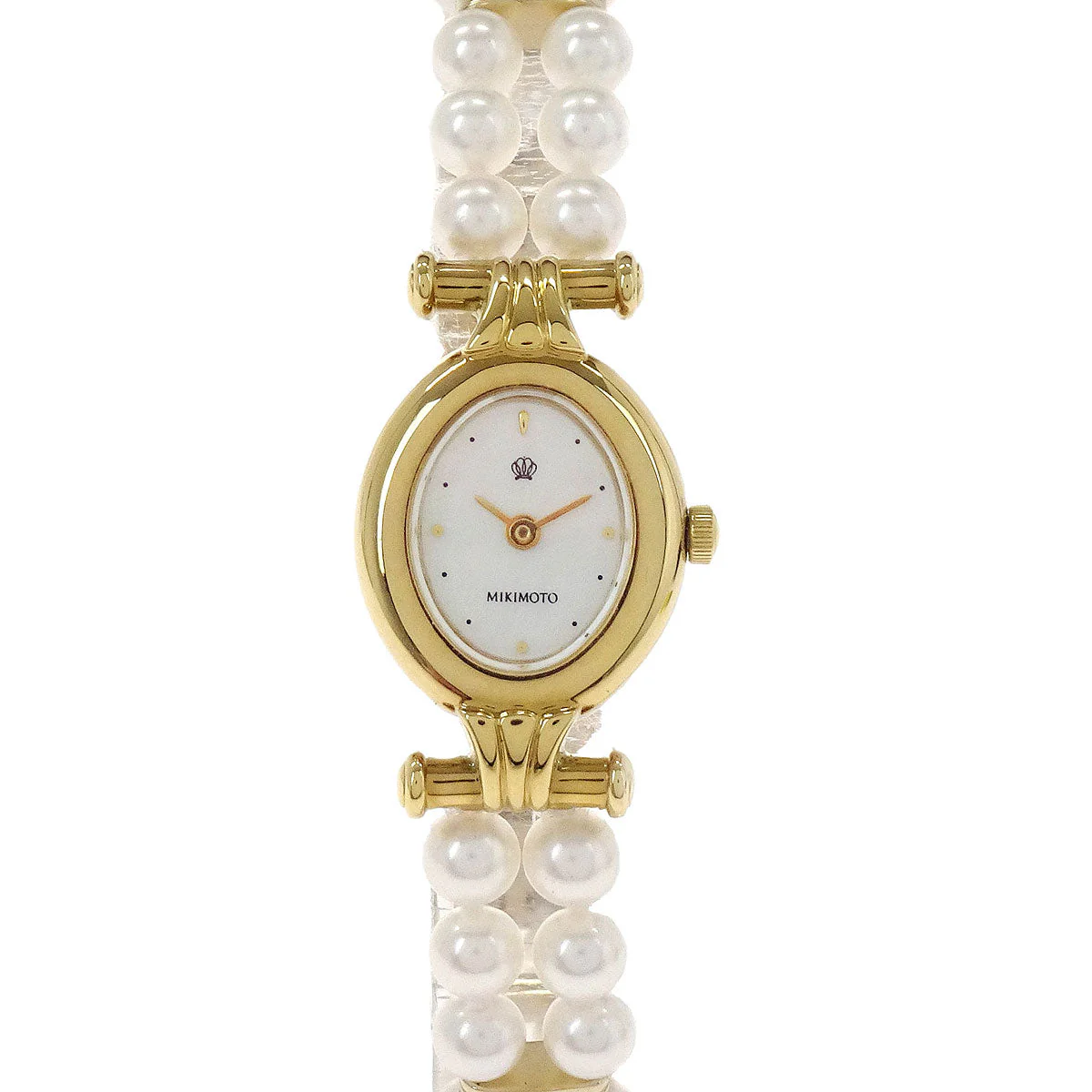 Mikimoto JAL Pearl Quartz Watch SS