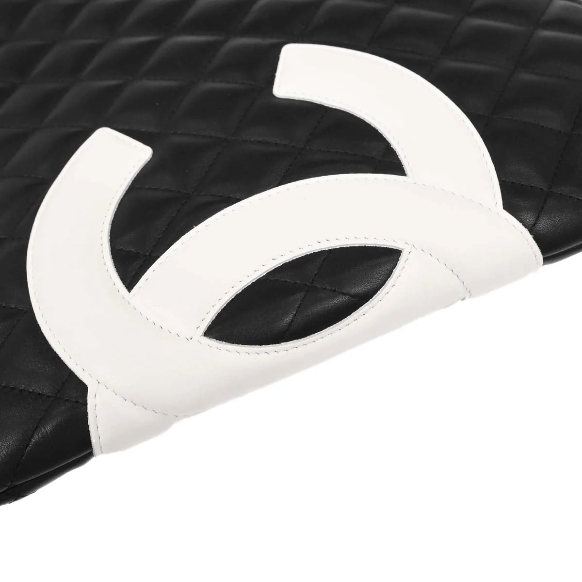 Chanel Black Calfskin Cambon Ligne Handbag - Image 8