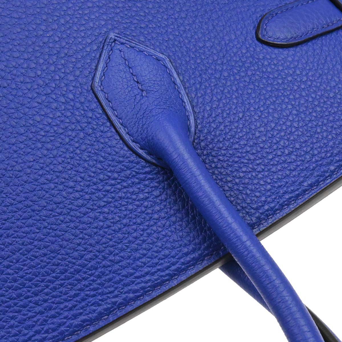 Hermes Blue Electric Togo Birkin 35 Handbag - Image 10