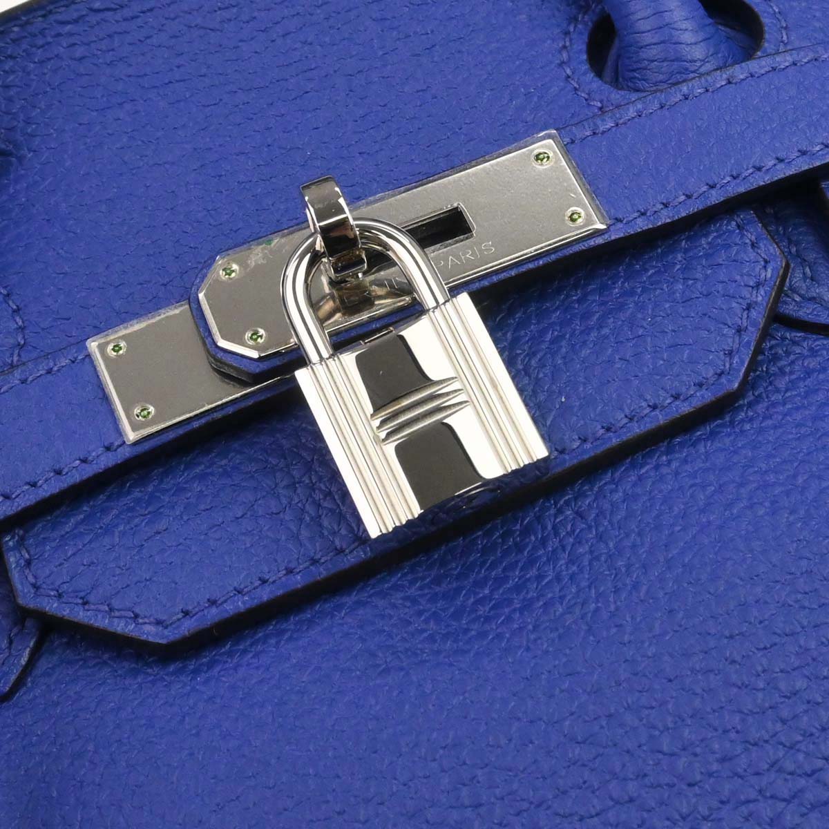 Hermes Blue Electric Togo Birkin 35 Handbag - Image 12
