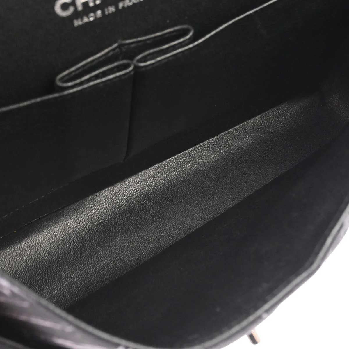 Chanel Black Nylon Medium Classic Double Flap Shoulder Bag - Image 14