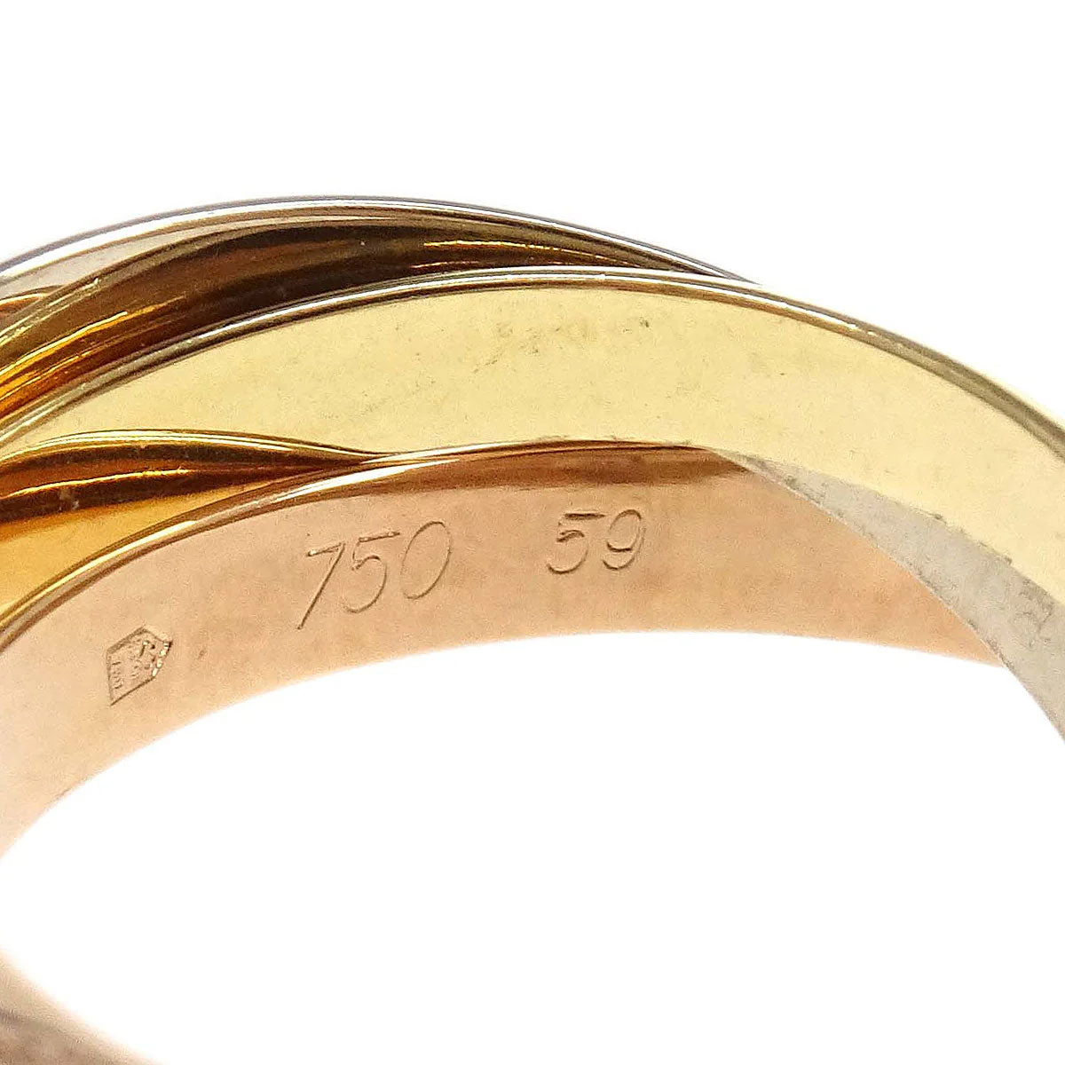 Cartier Must de Cartier Trinity Ring 750 #59 #58 Jewelry - Image 3