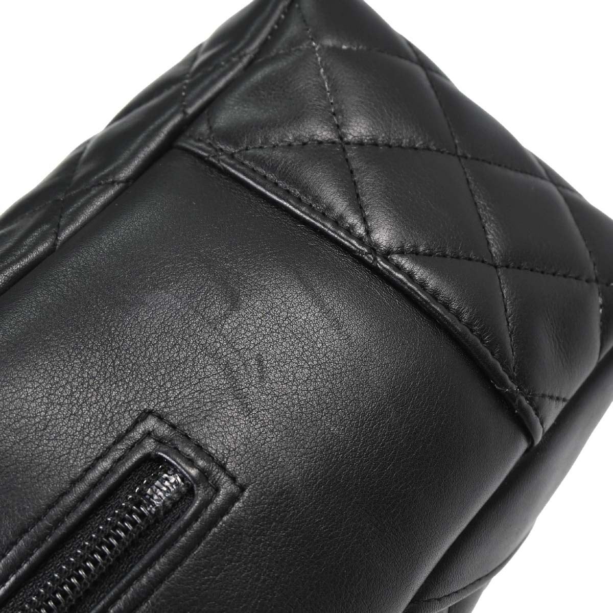 Chanel Black Calfskin Cambon Ligne Bowling Bag 27 - Image 8