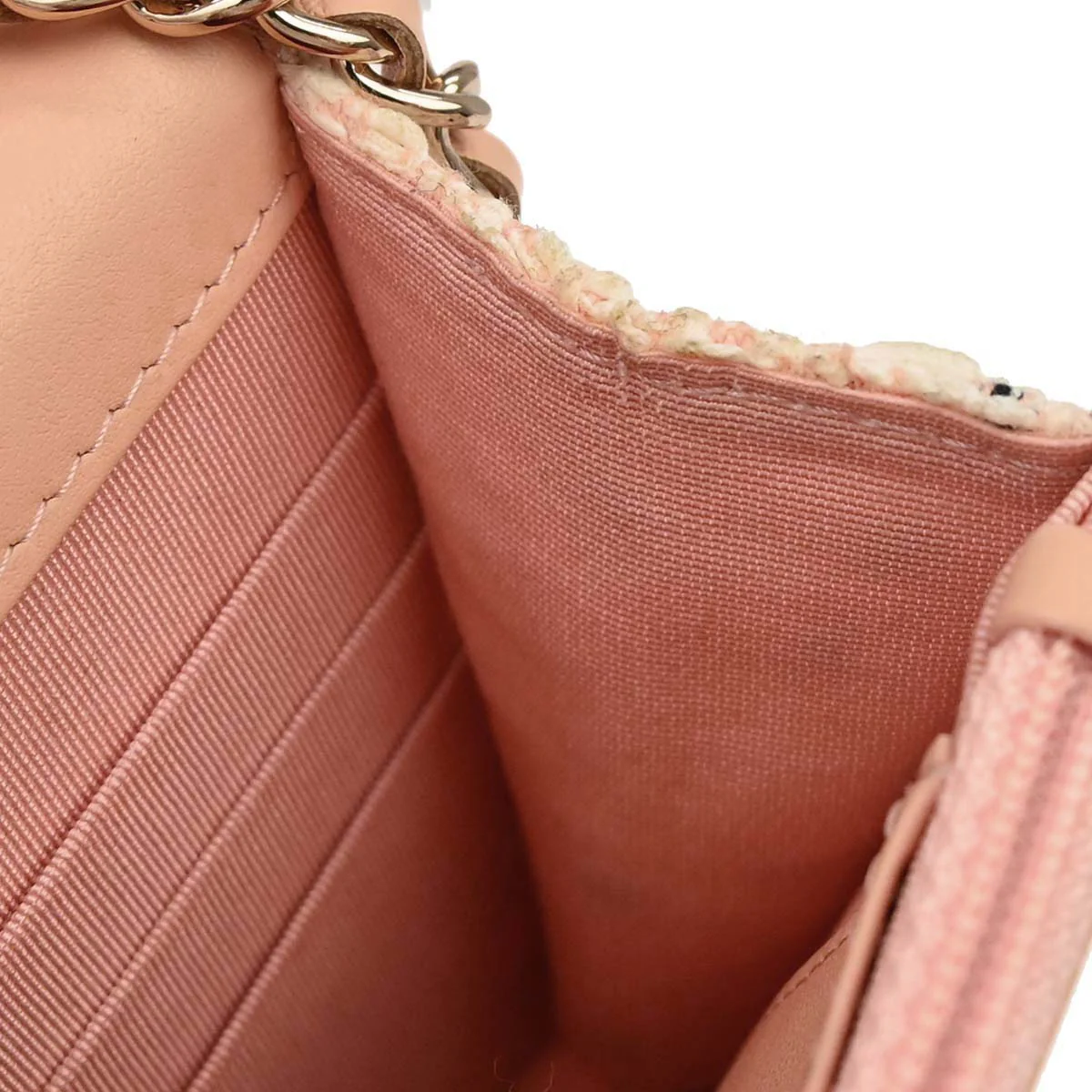 Chanel 2019 White Tweed Classic WOC Wallet On Chain - Image 18