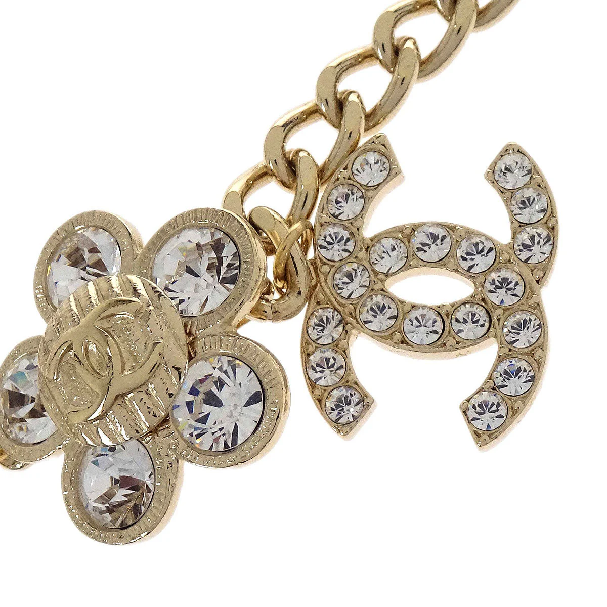 Chanel Chain Belt CC Gold Rhinestone 06A Small Good - Image 3