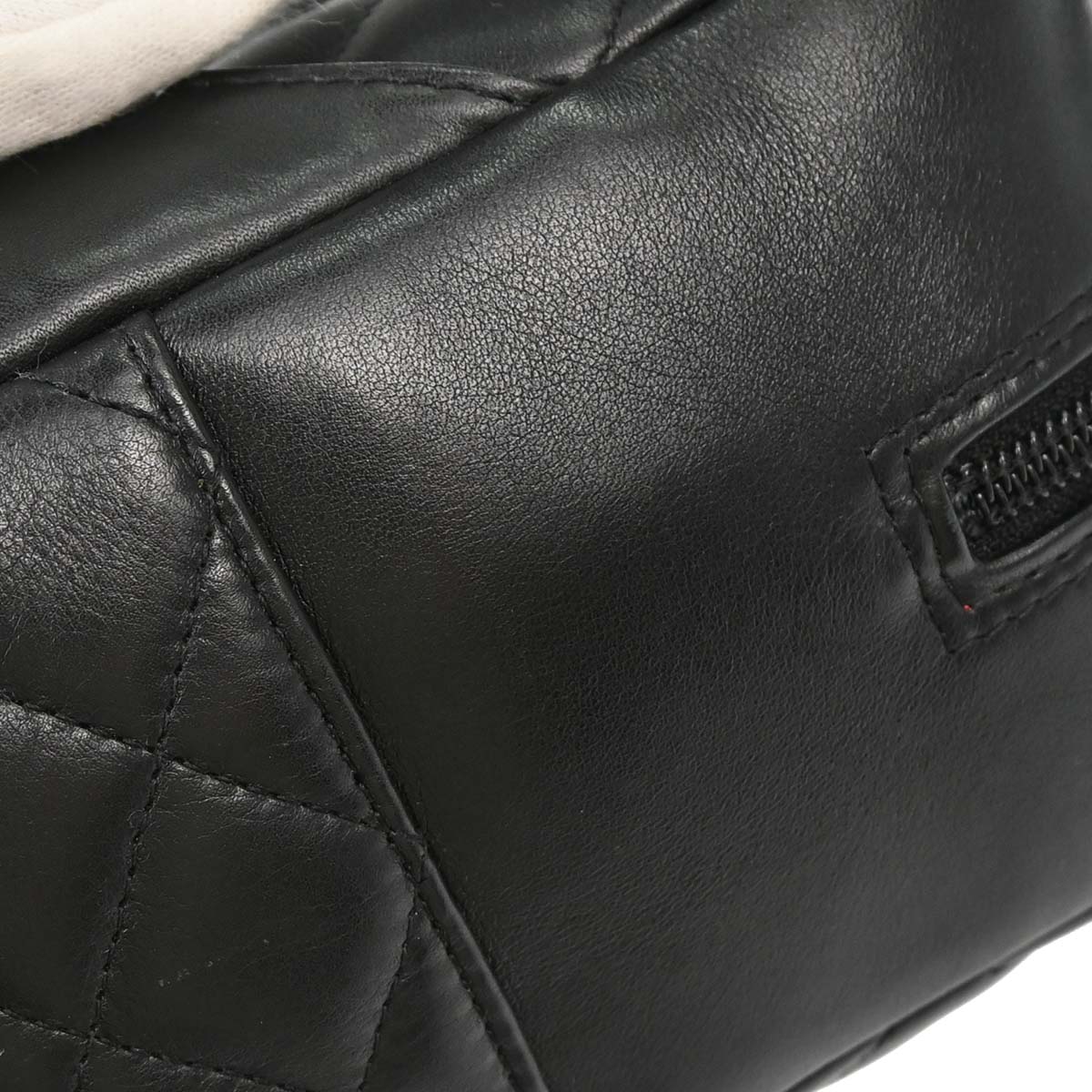 Chanel 2005-2006 Black Calfskin Cambon Ligne Bowling Bag 27 - Image 12